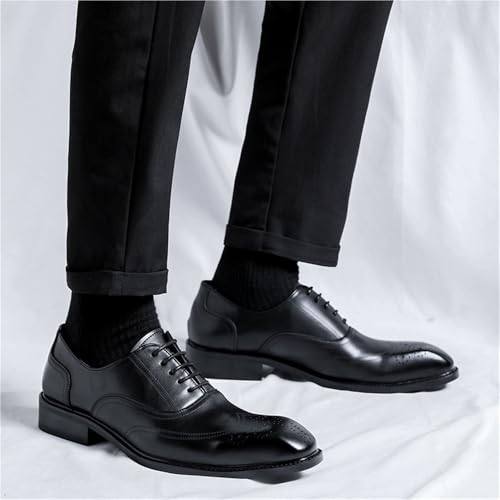 Stylish Leather Lace Up Oxford Shoes for Men Comfortable and Fashionable for Formal and Business Use2