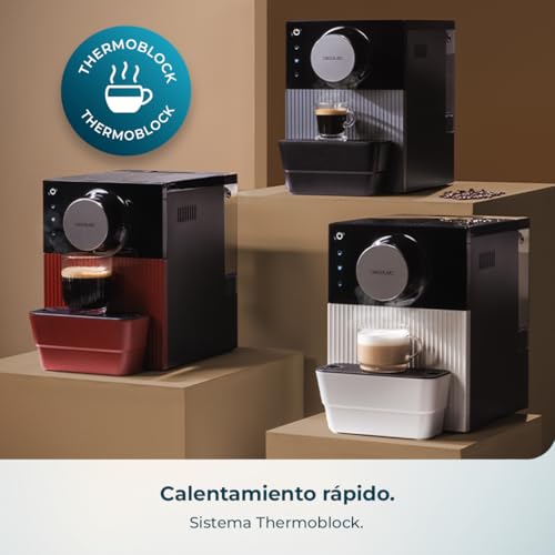 Cafetera superautomática compacta Cecotec para evitar cápsulas y moler grano 6