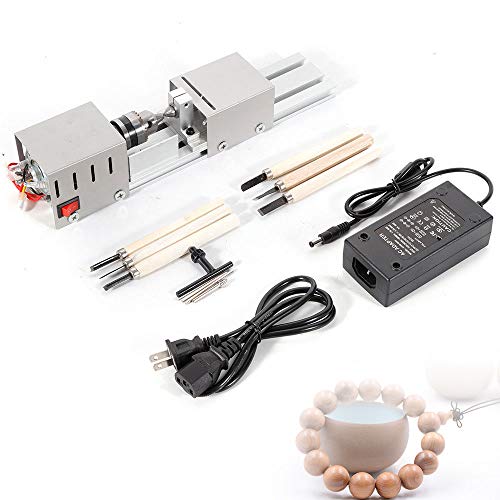 BACHIN Mini Lathe Beads Polisher Machine Diy CNC Machining for Table Woodworking Wood DIY Tool Lathe Standard Set