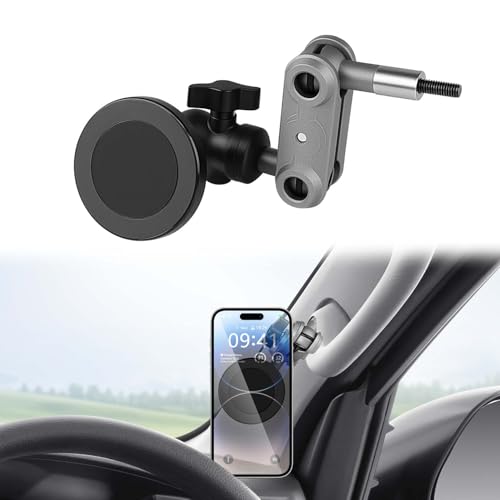 Cartist トヨタ ハイエース 200系 スマホホルダー HIACE スマホスタンド 携帯ホルダー マグネット式 アシストグリップ固定 車載ホルダー 360度回転 落下防止 2004年~ コンパクト 縦横向き可 パーツ 内装 アクセサリー 取付簡単