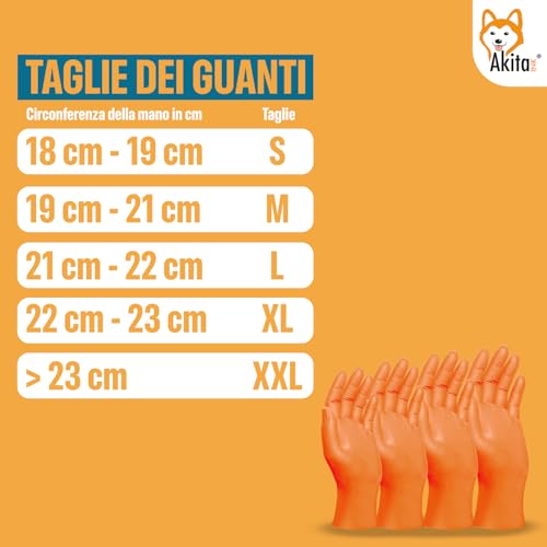 AKITAInk Guanti Nitrile Diamond 8,5g Extra Resistenti – 100 PZ (2 Confezioni da 50) – Full Grip con Finitura Diamantata, Heavy Duty – Guanti da Lavoro Aderenti e Antiscivolo (XL) - 7