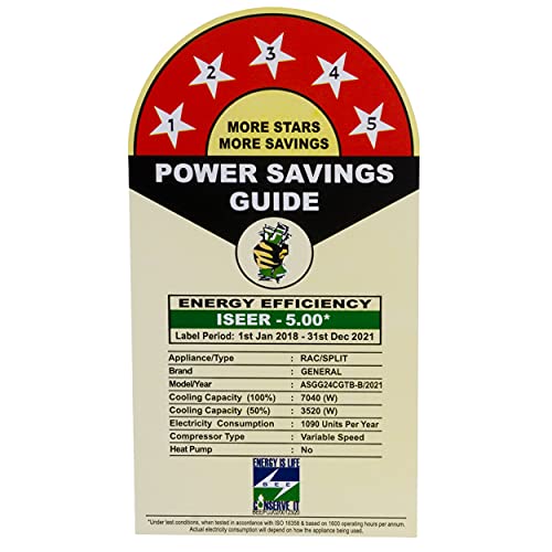Image of O General 2 Ton 5 Star Inverter Split AC (Copper Condenser, ASGG24CGTB-B, White)