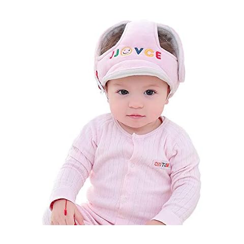 Eyand Baby Safety Helmet - Toddler Adjustable Safety Helmet Hat, Soft Infant Protective Safety Hat, Head Protection Hat for Walking Crawling(Pink) Cover