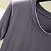 Hnodov Women's Sleep T-Shirt Crew Neck Pajamas Top Short Sleeve Sleepwear Soft Pjs Tshirts Loose Comfy Lounge Pajamas Shirt (Gray,Large)