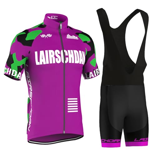 Maillot de velo vtt avec coussin gel 9D tenue respirante homme