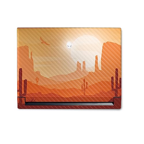Image of MightySkins Carbon Fiber Skin Compatible with Alienware M18 R1 (2023) Full Wrap Kit - American Southwest | Protective, Durable Textured Carbon Fiber Finish | Easy to Apply | Made in The USA