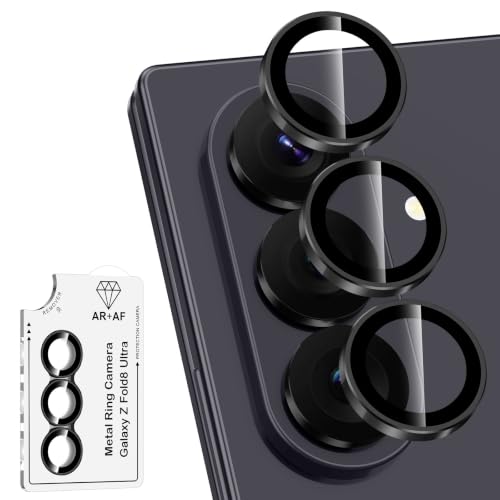 Avocase Samsung Galaxy Z Fold 8 �J���������Y�v���e�N�^�[�A�ʃ��^�������O�����K���X�����Y�J�o�[�A[���͂ȋz��] ���h�~ �����^HD�N���A�����Y�J�o�[�A1�Z�b�g-�u���b�N�����O