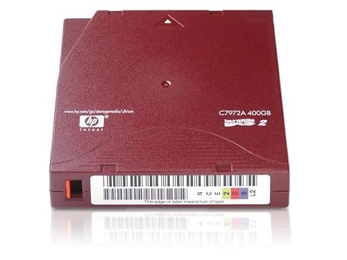 Hewlett Packard Enterprise 400Gb Ultrium Tape Media C7972-60010, LTO, 200 GB, 400, C7972-60010 (C7972-60010, LTO, 200 GB, 400 GB, 30 Year(s), 2:1, Red)