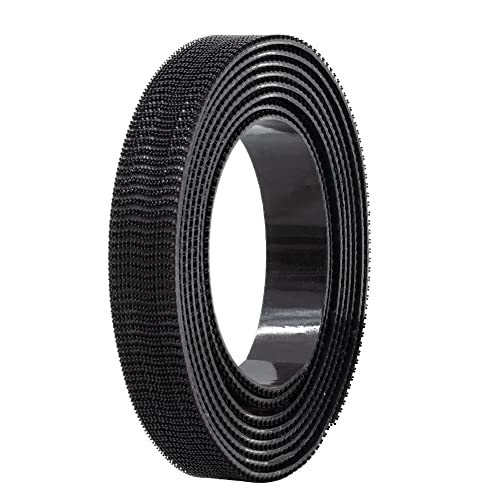 Scotch Self-Mating Reclosable Fastener 250 for DIY, Pedal Boards, Home, Office, Cabinets, Photos, Frames (10' ft, Black)