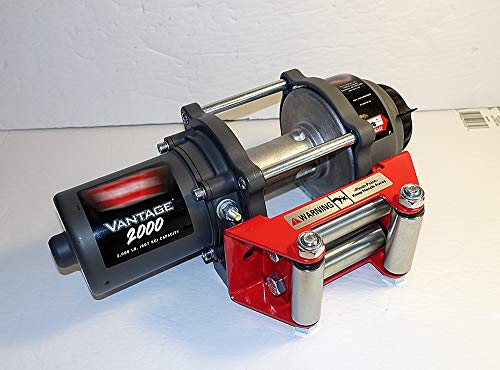 Ranger Atv Winch Roller Fairlead 4 7/8" (124Mm) Mount For 2000-3500 Lbs Atv Winch By Ultranger Glossy (Red) #TOP4