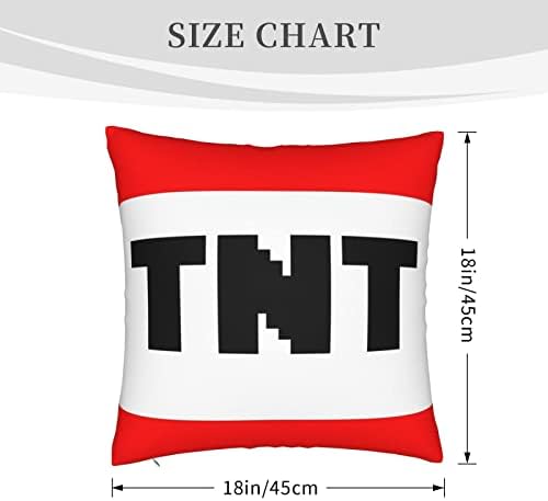Home Game Bedroom Cushion TNT Pillow Covers Sofa Couch Decorative Square Throw Pillow Case 18x18 In