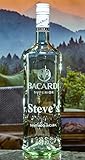 Bacardi Rum Personalized Engraved EMPTY Bottle/Decanter (Compatible Replacement for Bacardi bottle)