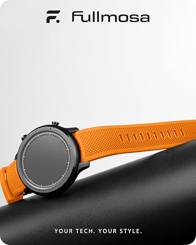 Image of Fullmosa 22mm 20mm 24mm Silicone Watch Bands No Gaps Compatible for Samsung Galaxy Watch 7 6 5 4 3,Galaxy Watch 46mm 42mm,Garmin