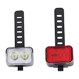 NDNCZDHC Bike Lights, USB Rechargeable LED Lights Set, IPX6 Waterproof Bike Lights for Night Riding Cycling Safety Front and Back Taillight