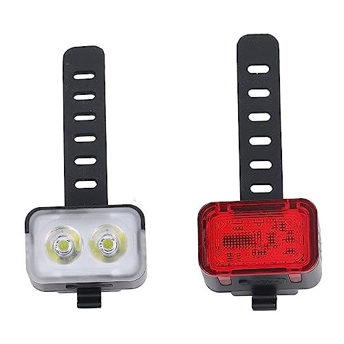 NDNCZDHC Bike Lights, USB Rechargeable LED Lights Set, IPX6 Waterproof Bike Lights for Night Riding Cycling Safety Front and Back Taillight