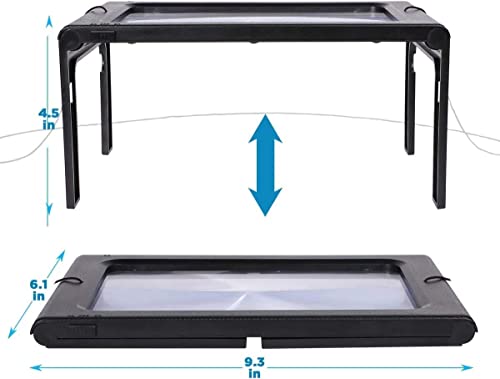 Lente d'ingrandimento con luce 3x, ingrandimento a...