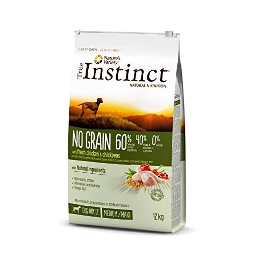 True Instinct No Grain Pienso para Perros Medium Adult con Pollo - 12000 gr
