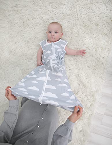Baby Sleeping Bag Sack – Infant Sleeping Bags – 3 Pack - Pure Cotton Unisex Zip Up Wearable Blanket For Sleeping Boys & Girls (Grey Plaid, 18-24 Months) #TOP1