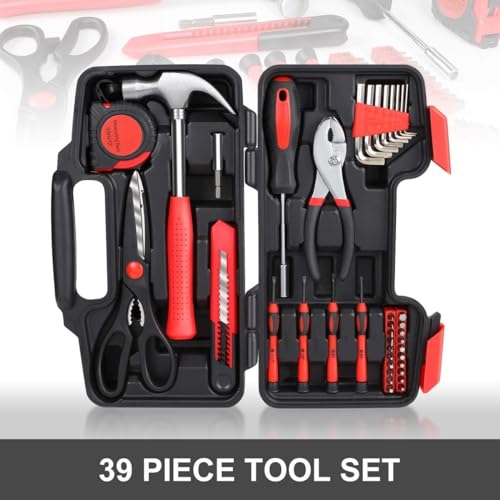Image of SKADIOO Tool Kit for Home | 39 Pieces in 1 | Tool Kit, Tools Kit Set for Home Use, Essential Hardware Tools for Daily Use, DIY Projects, Home Essentials Kit (Multicolor, Pack of 1)