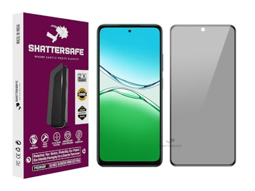 Image of Anti-Spy Privacy Tempered Glass Compatible For Oppo A5 5G [Pack of 1]. 9H Hardness, Anti-Scratch, Edge-to-Edge Protection With Easy Installation Kit & Case Friendly Fit.