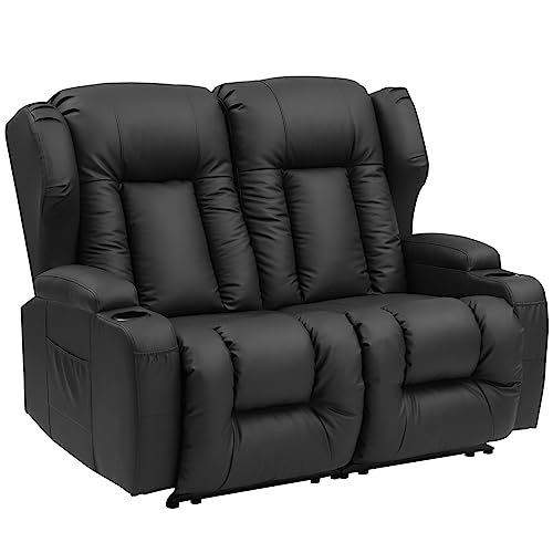 SAMERY 54.2" RV Loveseat Recliner Double Recliner RV Sofa 2-Seat