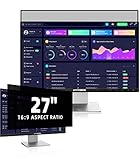 27 Inch Computer Privacy Screen Filter for 16:9 Widescreen Monitor, Removable Eye Protection Anti Gl