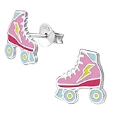 EIN LÄCHELN INS GESICHT ZAUBERN ♥ Die emaillierten Rollschuhe Ohrstecker mit den wunderschönen Farben sind ein echter Hingucker.