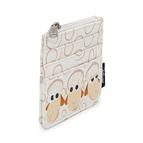 Buckle Down Disney Wallet, Id Zip Top, Pixar, Toy Story 4 Sheep Trio Billy Goat And Gruff Pose, White, Vegan Leather #TOP1