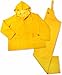 MidWest 3000-2X-00 0.35mm PVC Rainsuit, 3-Piece, Sunburst Yellow