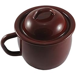 Cazuelas Rojas Antiguas Wurko - Puchero Esmalte Marrón 2 Litros 16 cm