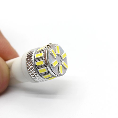 Alla Lighting Newest T10 Wedge 194 168 2825 W5W Led Bulbs, 6000K White License, Reverse, Trunk, Marker, Parking, Door, Map, Dome Lights Lamps, 360° Light 4014 18-Smd Xtremely Super Bright 558 161 175 #TOP7