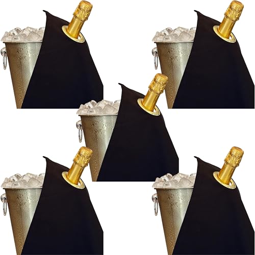 Paños para botellas de algodón para enfriar vinos en cenas y eventos elegantes 2