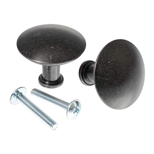 Ikea 2er Set Möbelgriff Alu Anthrazit 32mm HEDRA 500.461.52