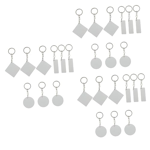 Anneaux de thermique sublimation avec pendentifs clé blank à personnaliser