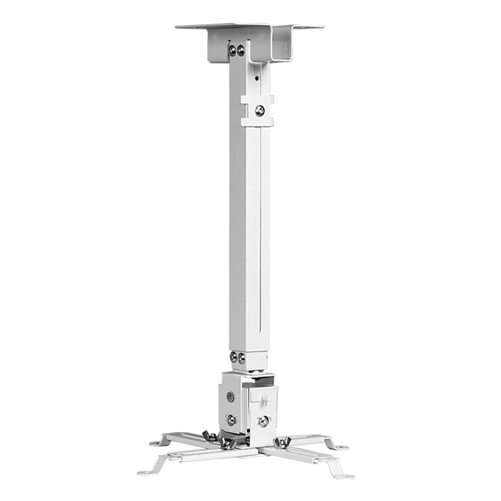 Supporto Proiettore Supporti for proiettore da soffitto Proiettore Supporto da soffitto Videoproiettore allungabile Staffa for montaggio a parete con altezza regolabile Bianco per casa ufficio sale ri