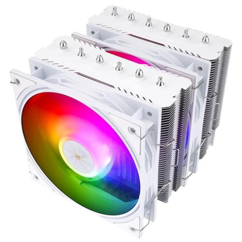 Image of Thermalright Peerless Assassin 120 SE ARGB White V3 CPU Air Cooler, 6 Copper Heat Pipes, Double Tower and Double ARGB Fans, 155mm High, for AM4 /AM5,Intel LGA1851 /1700 /115X /1200