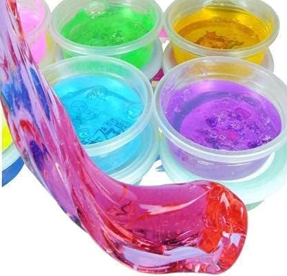 Non Toxic DIY Fruity Glittery Crystal Clay Jelly Slime Pack of 2 | For Girls and Boys, DIY Activity, Crystal Clay, Jelly Slime, Kids-image-39