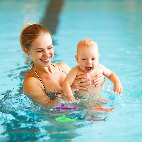 FOYTOKI 1Set Summer Diving Pool for Includes Diving Rings Shark Fish for Pool Games Sinking Fun Skill Development