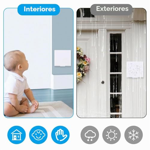 Miniatura 4 de 4 Piezas Tipo 86 Tapa Para Enchufes De Estanco Exterior Pared, Autoadhesivo Cubierta Toma Corriente, Tapa Enchufes Pared, Protector De Enchufes Exterior Para De Baño, Cocina, Dormitorio
