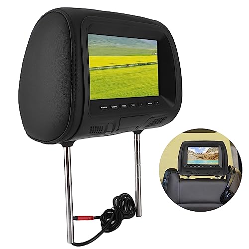 Lettore DVD per Poggiatesta per Auto, Monitor per Poggiatesta da 7 Pollici TV per Bambini Lettore DVD per Auto TV Portatile con Supporto per Poggiatesta Video 1080P