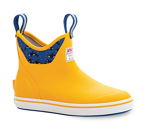 Image of XTRATUF Women's 6 Inch Ankle Deck Boot, Yellow, 11