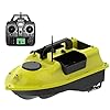 AWEN 500M Vissen Lokken RC Boot GPS Aas Boot met Dual Motors, 5200/12000mAh Batterij, 2KG Lading, Automatische Terugkeer, Zwart, Groen.