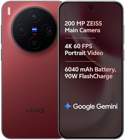 vivo X300 5G (Summit Red, 16GB RAM, 512GB Storage) with No Cost EMI/Additional Exchange Offers