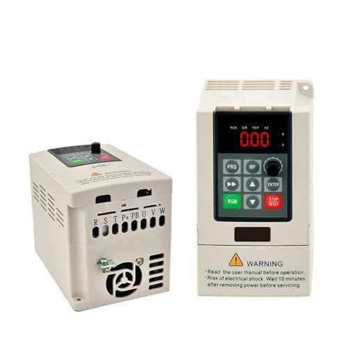 0.75/1.5/2.2KW VFD AHD12 Frequency Converter for Motor 3Phase 220V Input and Output AC Drive VFD Frequency Inverter(0.75KW)