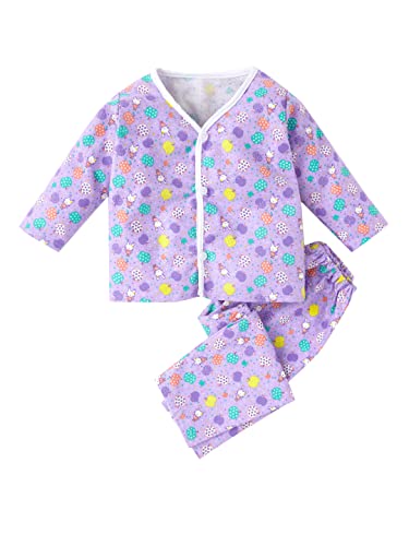 Image of babywish Baby Boys and Baby Girl Clothing Set 100% Cotton Full Sleeve Jhabla T-Shirt Trouser Pajama Newbrn Kids Clothes Set