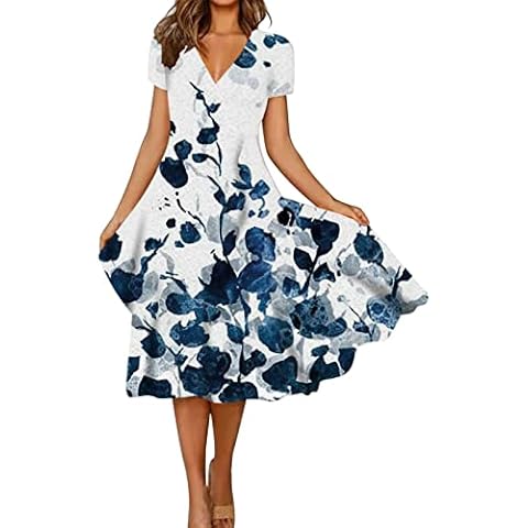 Vestido de Verano Manga Corta con Cuello en V Cover
