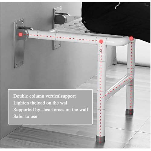 Siège de douche pliable aménagement de salle de bain pour seniors - 5