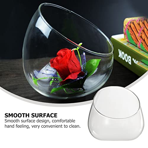Zerodeko 2 Peças Terrário de Vidro Garrafa de Vidro Terrário de Vidro de Água de Recipiente Tigela