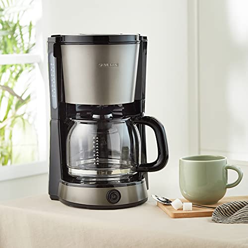Severin KA 9543 - Cafetera Select, para filtros de café molido, 10 tazas, incluye jarra de cristal, negro - Imagen 6