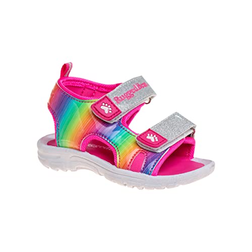 Image of Rugged Bear Girls Sport Active Summer Open Toe Sandals (Toddler)
